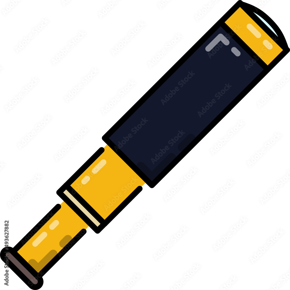 Telescope line icon Telescope line icon