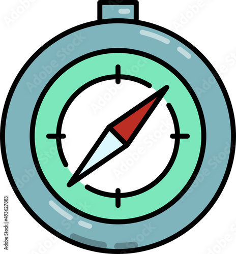 Free Download Compass line icon - GFXLoad