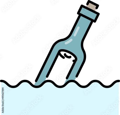 Message in the bottle icon