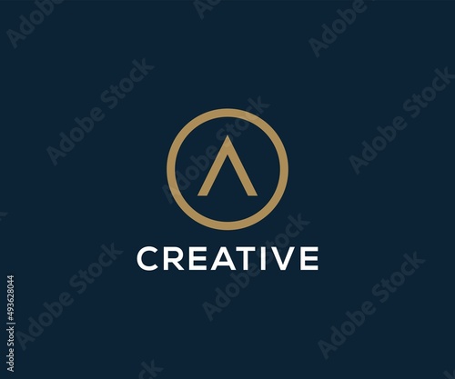 Letter A logo design concept. A Letter logo template.