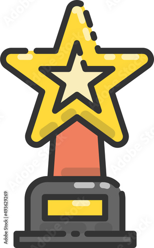 Movie's award line icon