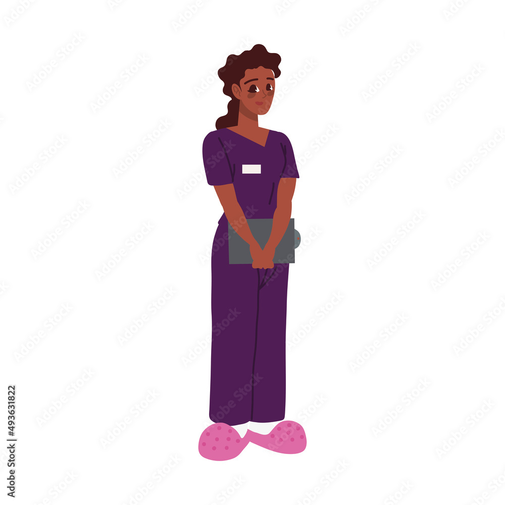 nurse woman afro american
