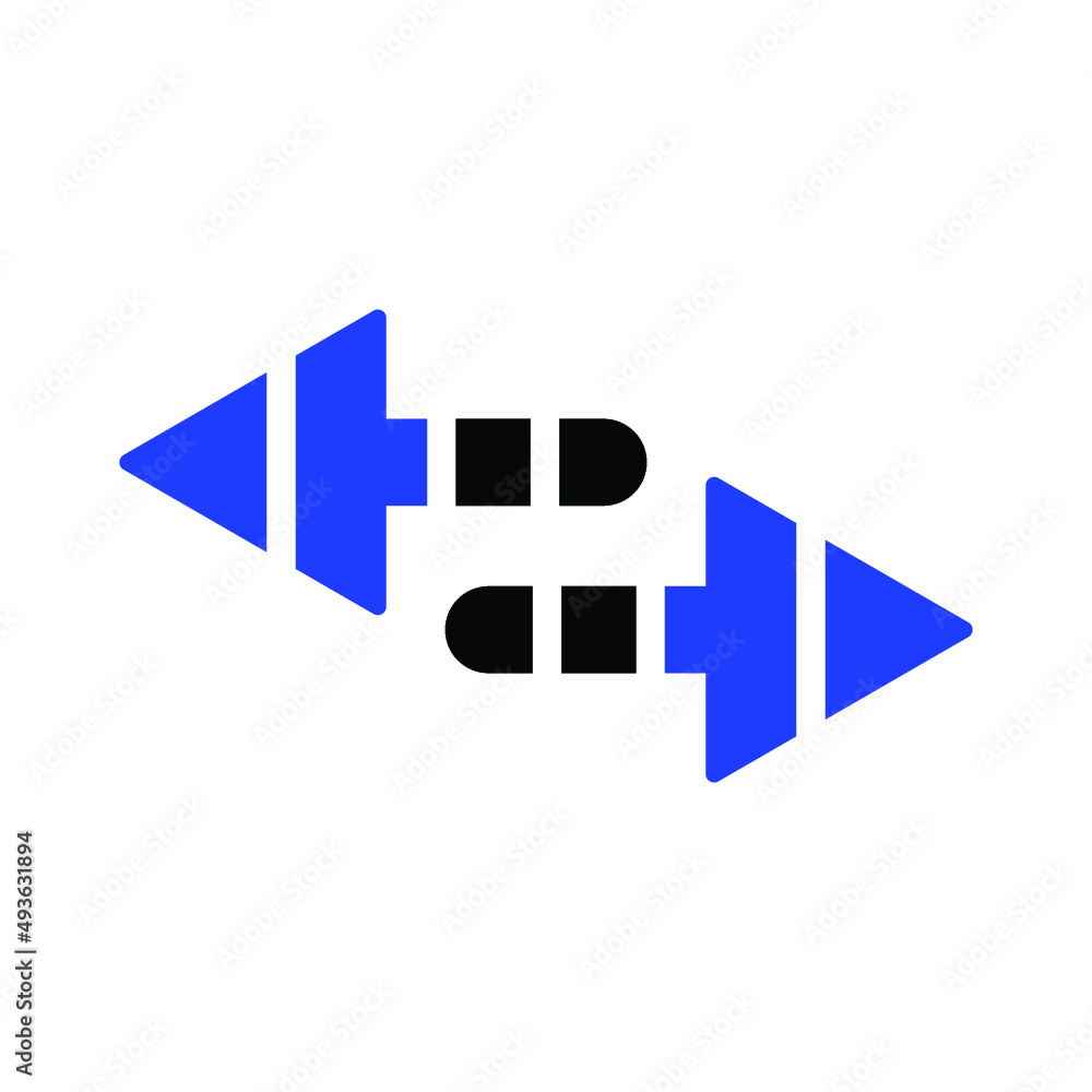 Repeat Left Right Arrow Icon Repeat Left Right Arrow Icon