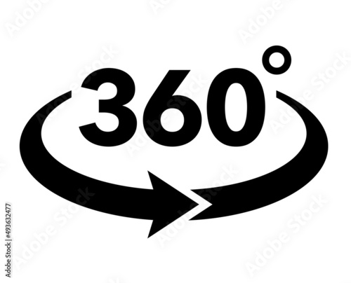 360度の仮想現実のアイコンセット