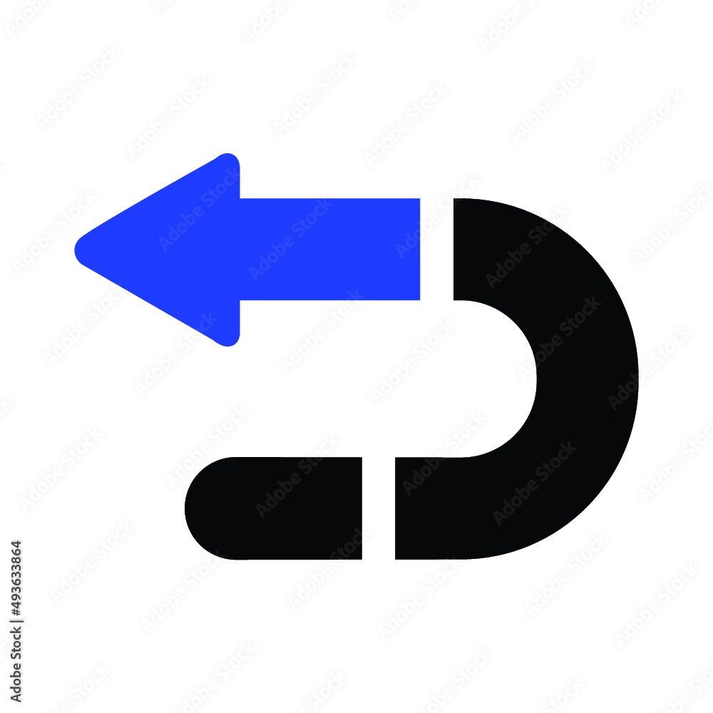 U Turn Left Icon