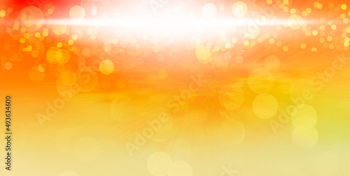 Abstract bokeh background red and yellow