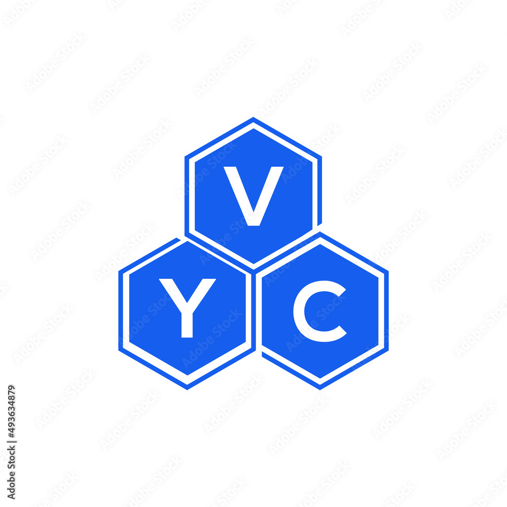 VYC letter logo design on black background. VYC creative initials letter logo concept. VYC letter design. VYC letter logo design on black background. VYC creative initials letter logo concept. VYC letter design.