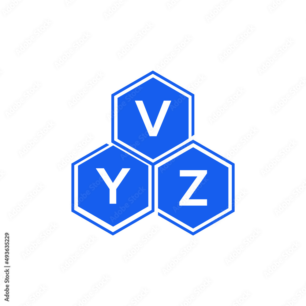 VYZ letter logo design on black background. VYZ creative initials letter logo concept. VYZ letter design. VYZ letter logo design on black background. VYZ creative initials letter logo concept. VYZ letter design.