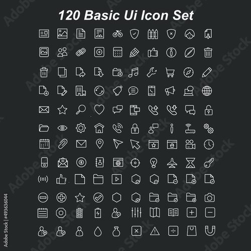 icon set basic ui fundamental