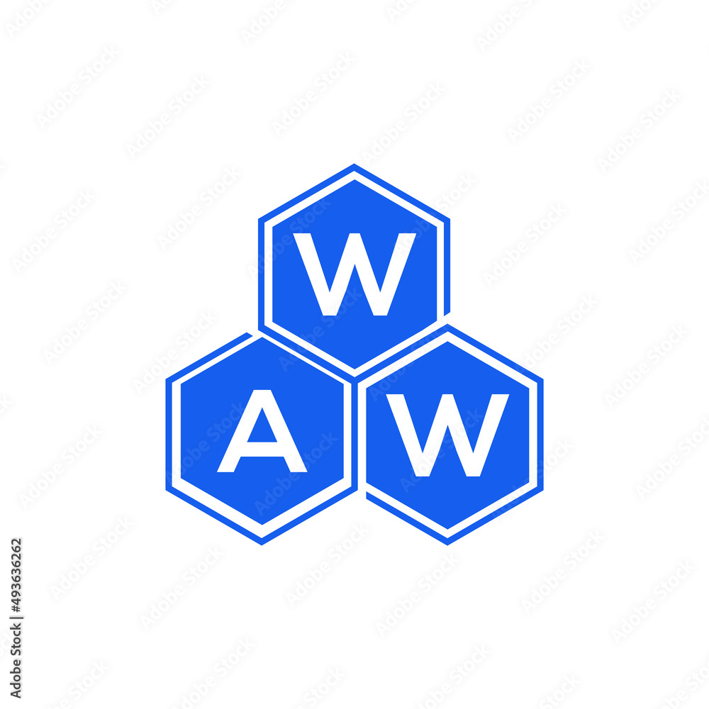 WAW letter logo design on black background. WAW creative initials letter logo concept. WAW letter design. WAW letter logo design on black background. WAW creative initials letter logo concept. WAW letter design.