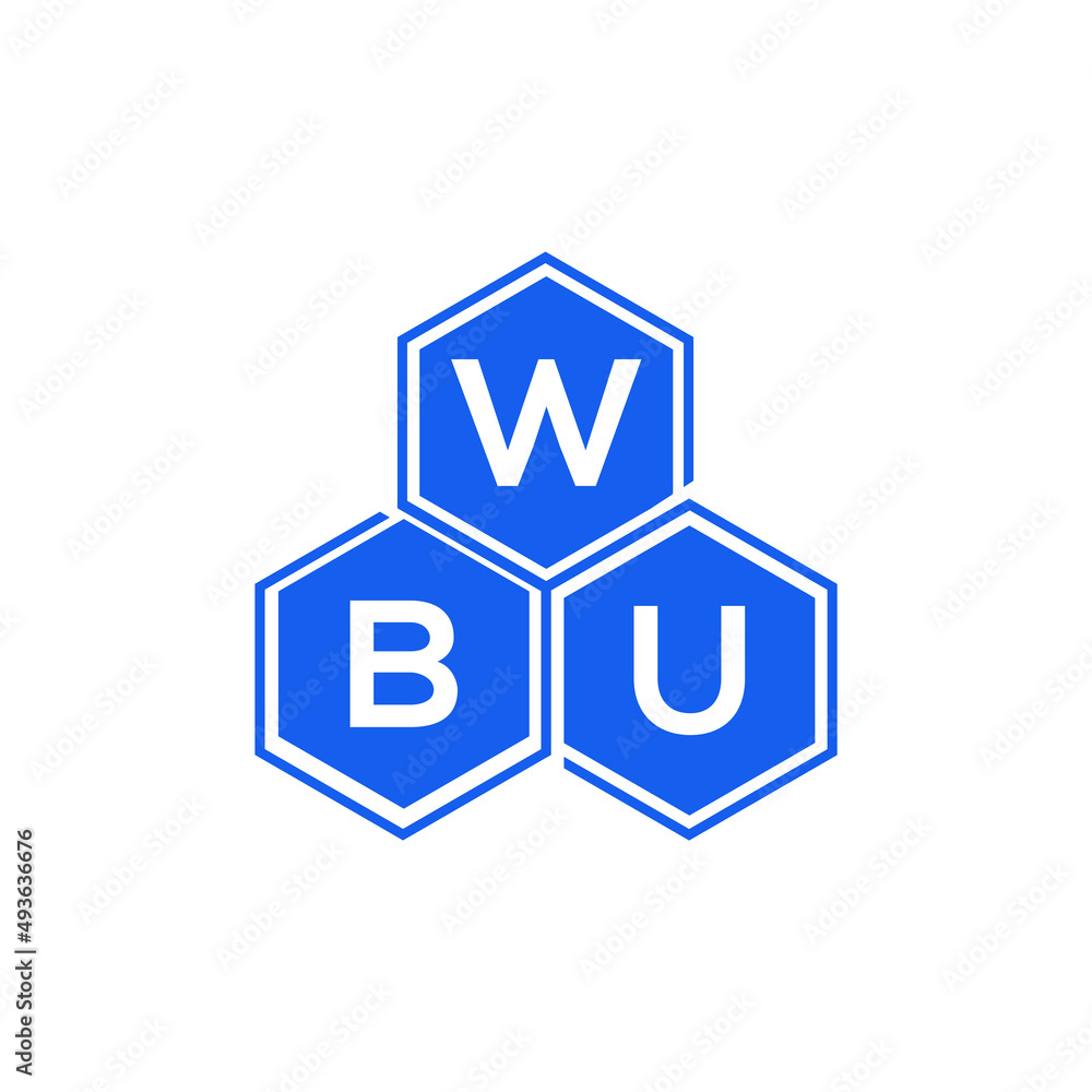 WBU letter logo design on black background. WBU creative initials letter logo concept. WBU letter design. WBU letter logo design on black background. WBU creative initials letter logo concept. WBU letter design.
