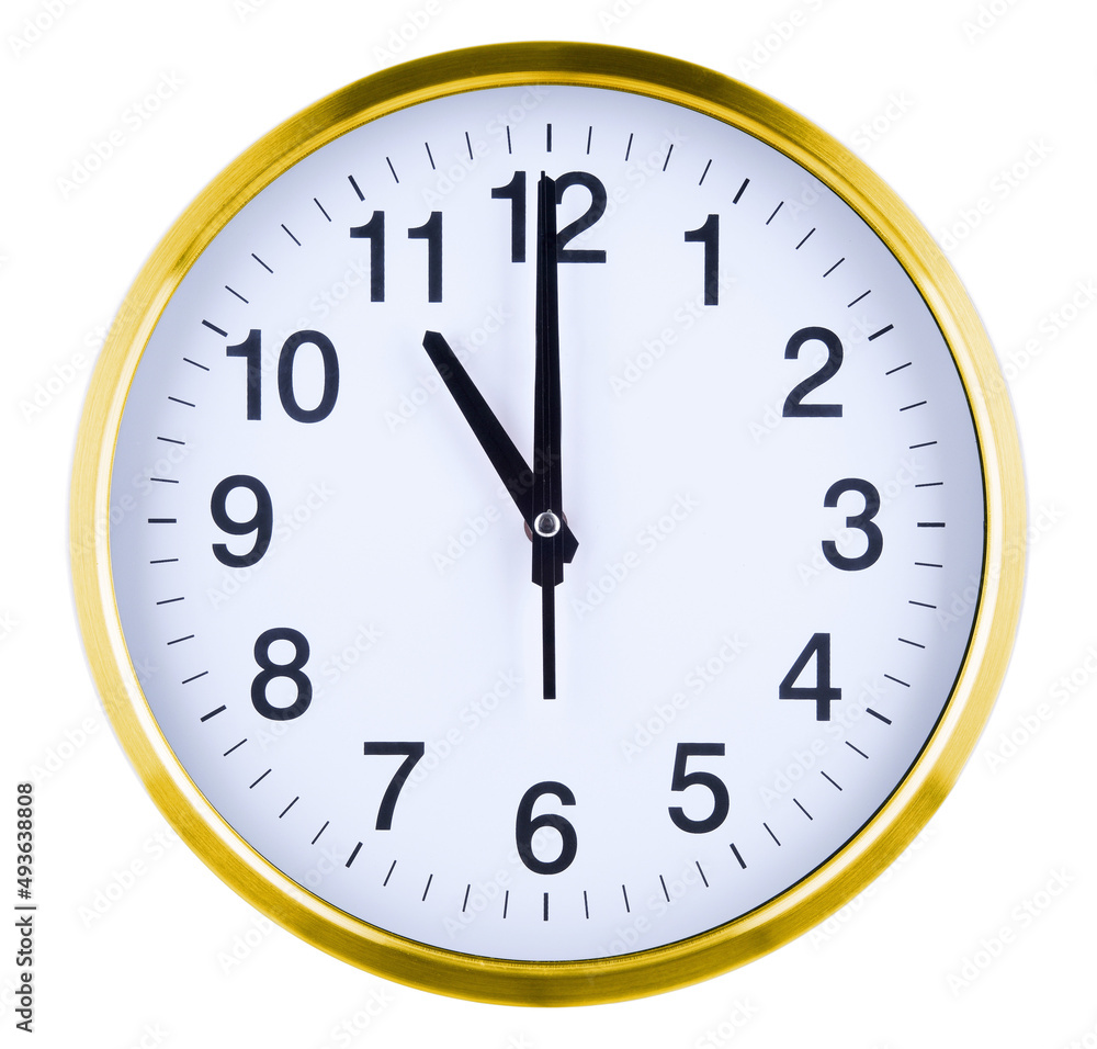 Wall clock isolated on white background Wall clock isolated on white background