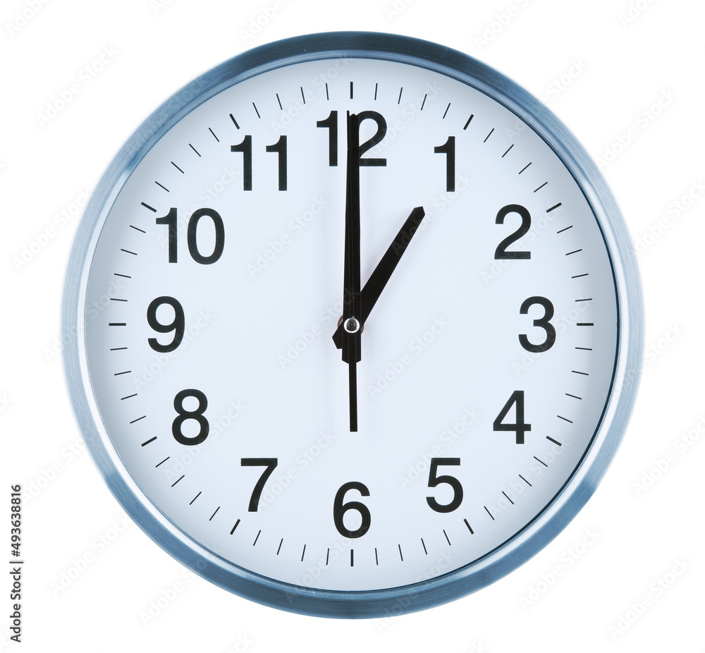 Wall clock isolated on white background Wall clock isolated on white background