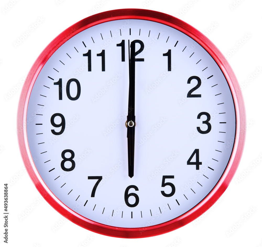 Wall clock isolated on white background Wall clock isolated on white background