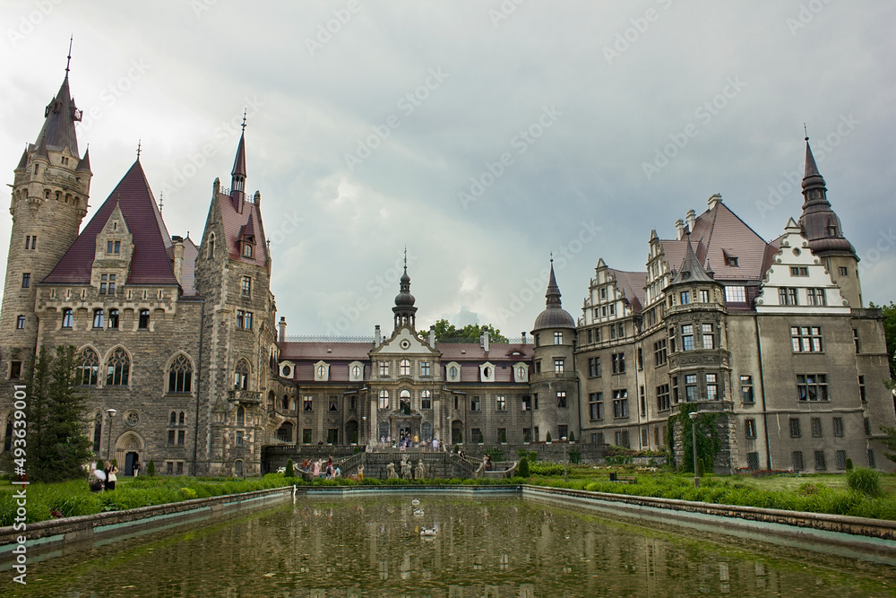  Ancient Moszna Castle  in  Poland