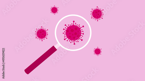 analisi, ricerca, virus, lente di ingrandimento
