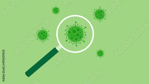 analisi, ricerca, virus, lente di ingrandimento