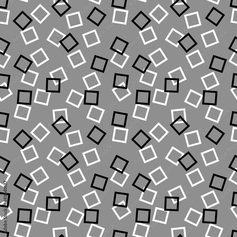 Geometric seamless square pattern for fabrics and textiles and packaging and gifts and cards kitchen and linens