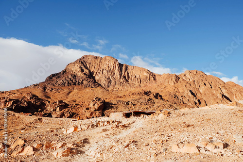 Famous mount Moses or mount Sinai in Egypt, Africa. 