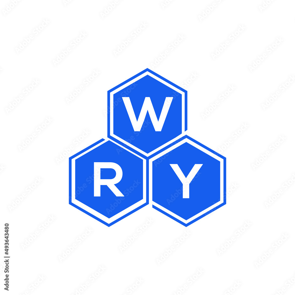 WRY letter logo design on White background. WRY creative initials letter logo concept. WRY letter design. WRY letter logo design on White background. WRY creative initials letter logo concept. WRY letter design.