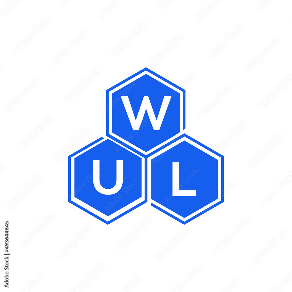 WUL letter logo design on White background. WUL creative initials letter logo concept. WUL letter design. WUL letter logo design on White background. WUL creative initials letter logo concept. WUL letter design.