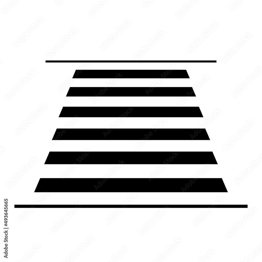 Crosswalk for safety walking across the street road black icon flat vector design.
Crosswalk for safety walking across the street road black icon flat vector design.
