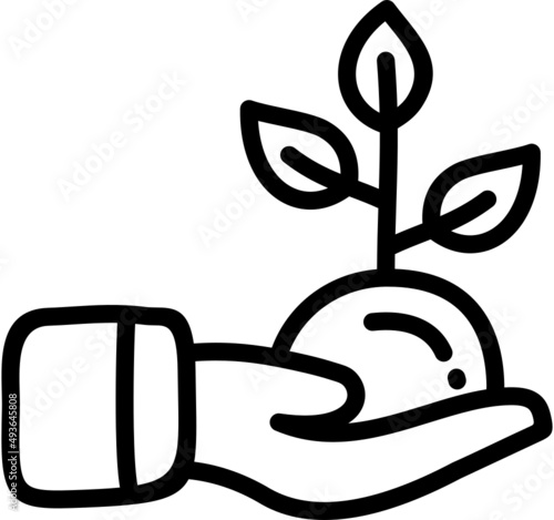 handdrawn replant icon
