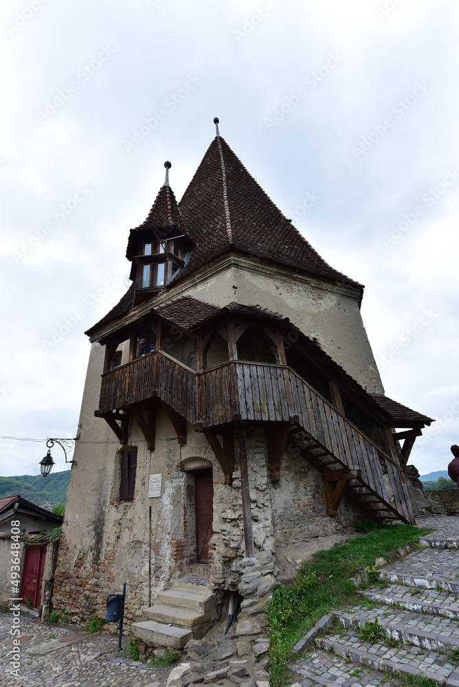 Defense tower of the medieval fortress of Sighisoara 28