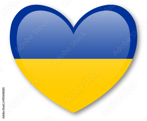 Support Ukraine. I stand with Ukraine. Supporting Hand. Peace to Ukraine. Support Ukraine sign. War in Ukraine concept.