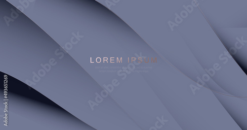 Abstract blue and gray curve lines shape luxury backgrounds. Website, banner and brochure background. Vector illustration