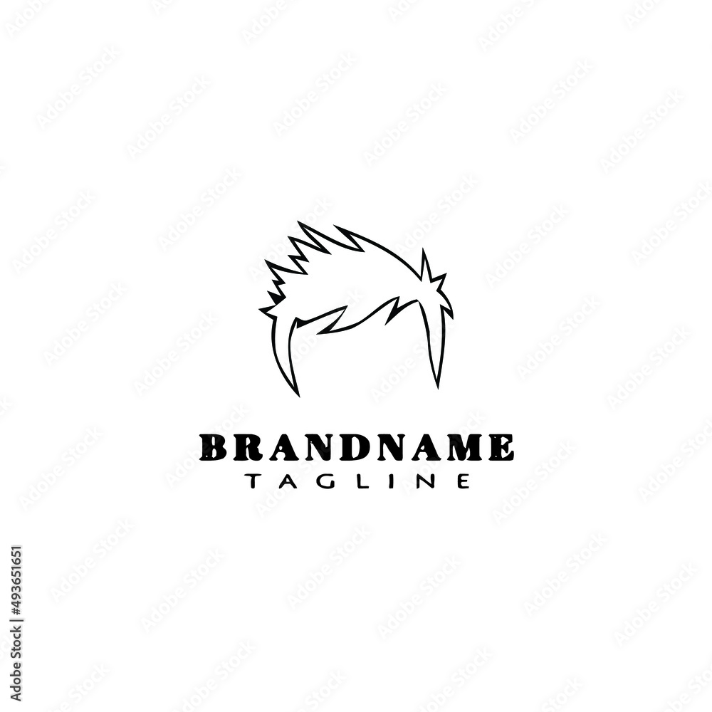 hair style logo icon design template vector illustration hair style logo icon design template vector illustration
