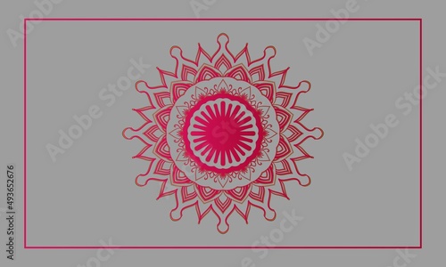 Stylish Mandala Pattern Design Illustration photo