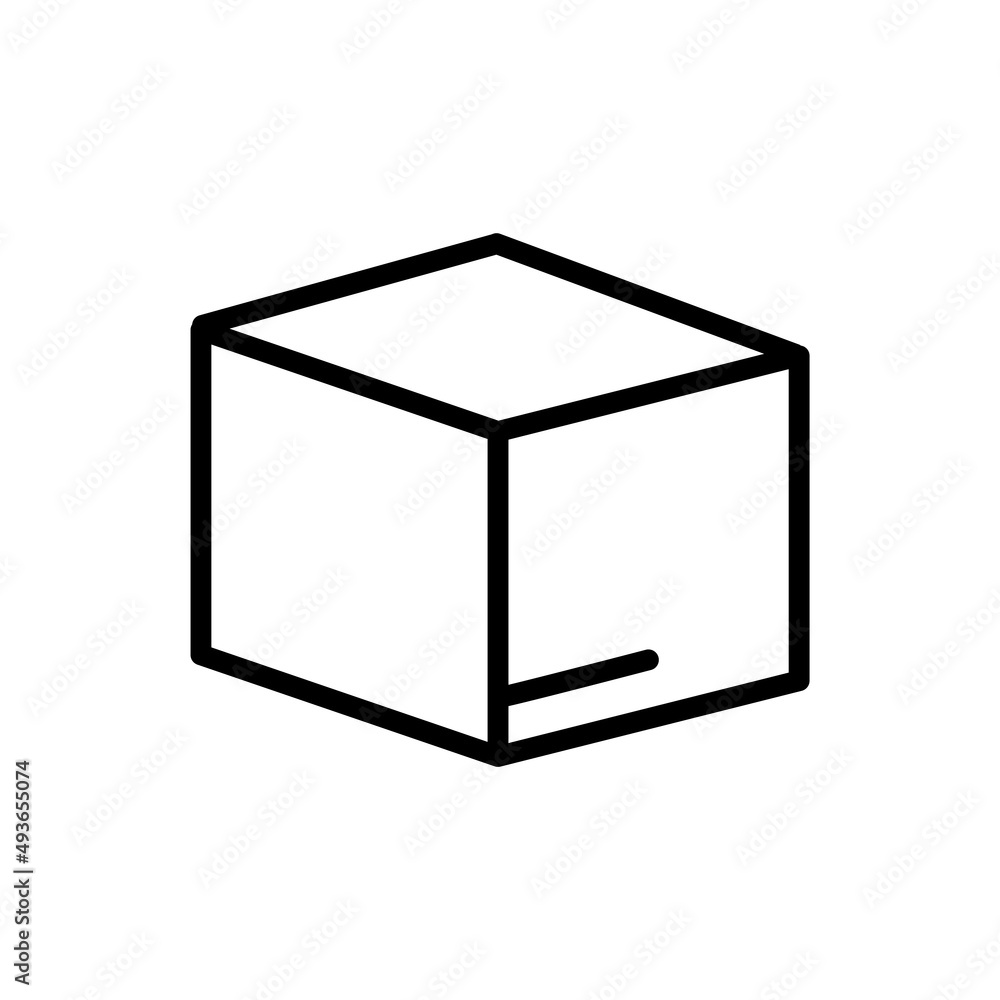 Box icon. line icon style. suitable for packaging icon. simple design editable. Design template vector Box icon. line icon style. suitable for packaging icon. simple design editable. Design template vector
