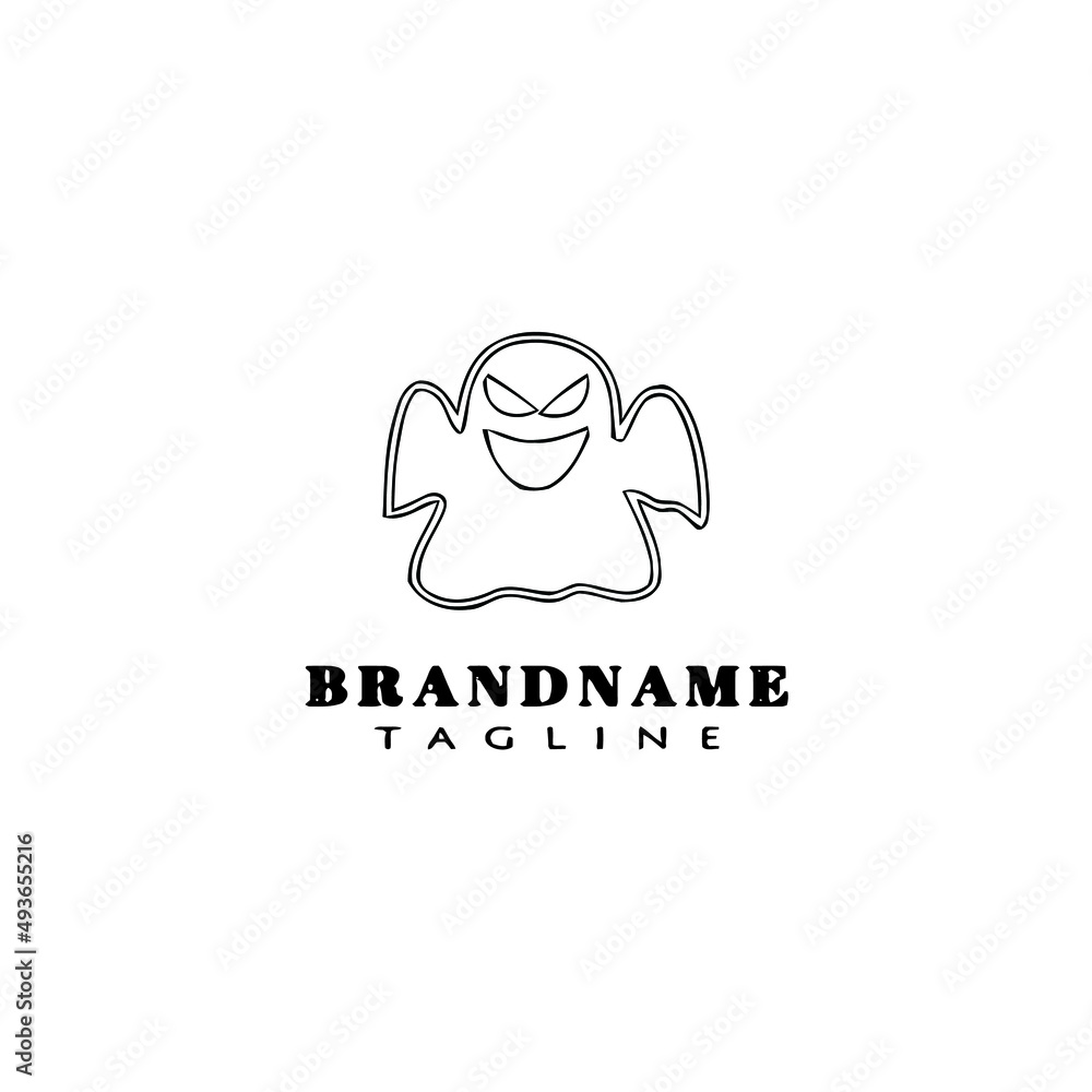 halloween ghost logo template icon vector illustration halloween ghost logo template icon vector illustration