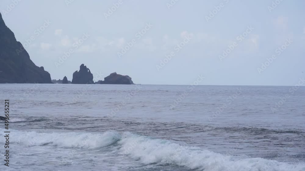 Waves on Madeira shore - Atlantic Ocean Waves on Madeira shore - Atlantic Ocean
