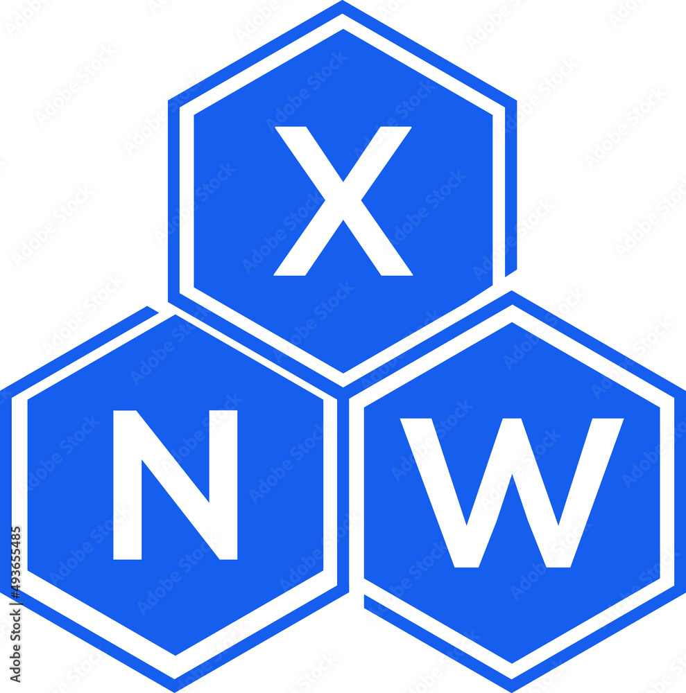 XNW letter logo design on White background. XNW creative initials letter logo concept. XNW letter design. XNW letter logo design on White background. XNW creative initials letter logo concept. XNW letter design.