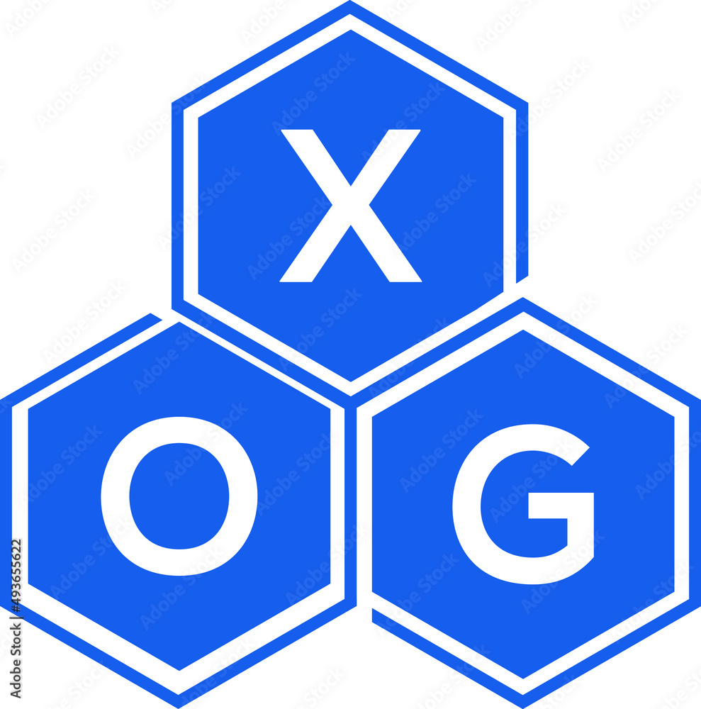 Obraz premium XOG letter logo design on White background. XOG creative initials letter logo concept. XOG letter design. 
