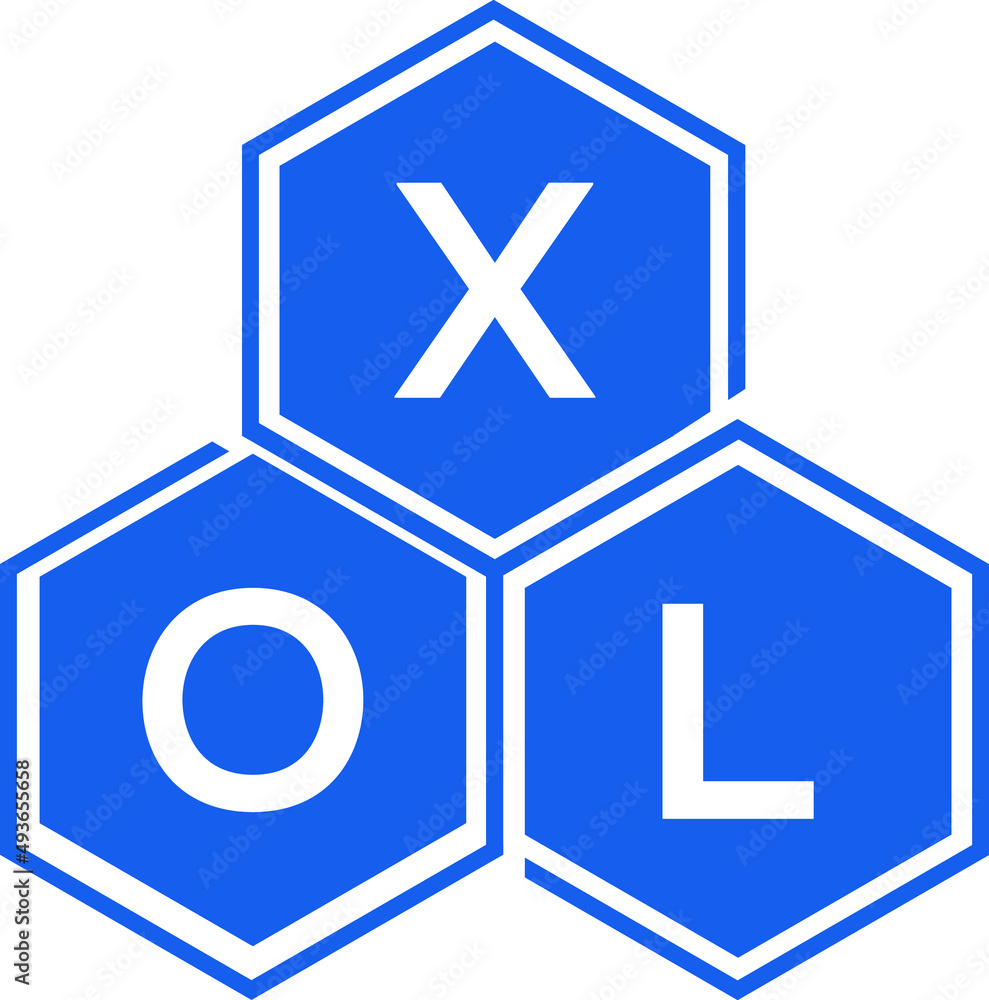 Obraz premium XOL letter logo design on White background. XOL creative initials letter logo concept. XOL letter design.