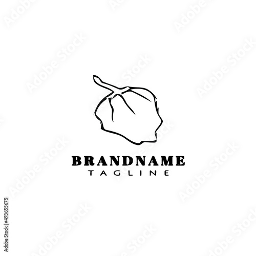 habanero chili peppers logo template icon vector illustration