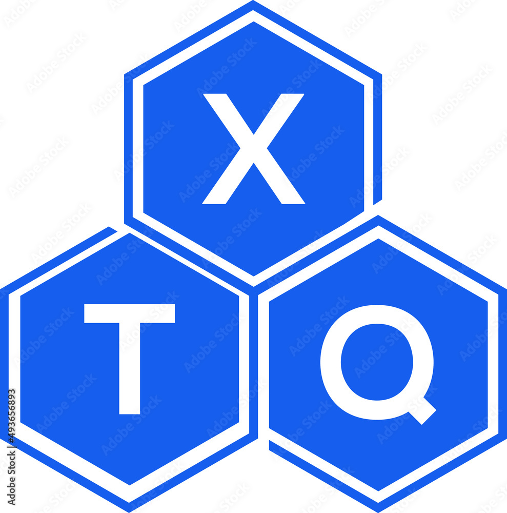 Obraz premium XTQ letter logo design on White background. XTQ creative initials letter logo concept. XTQ letter design. 