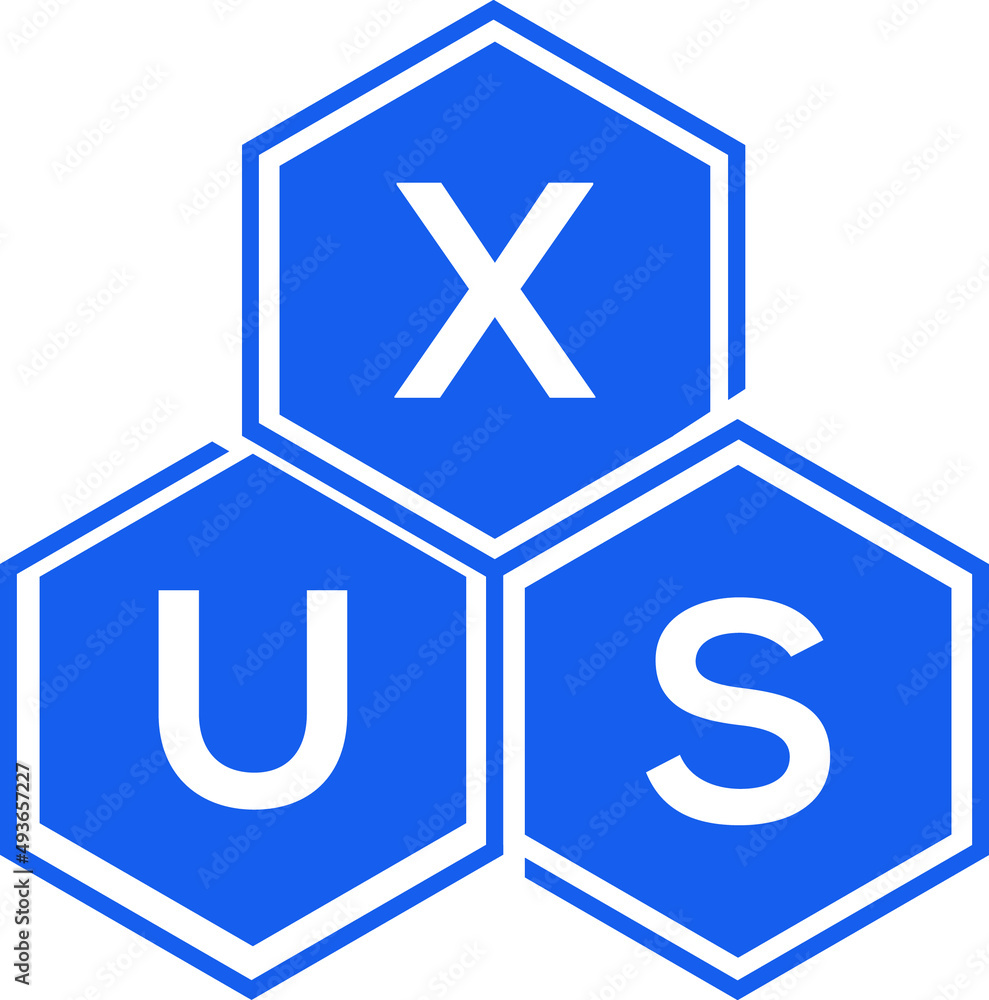 XUS letter logo design on White background. XUS creative initials letter logo concept. XUS letter design. XUS letter logo design on White background. XUS creative initials letter logo concept. XUS letter design.