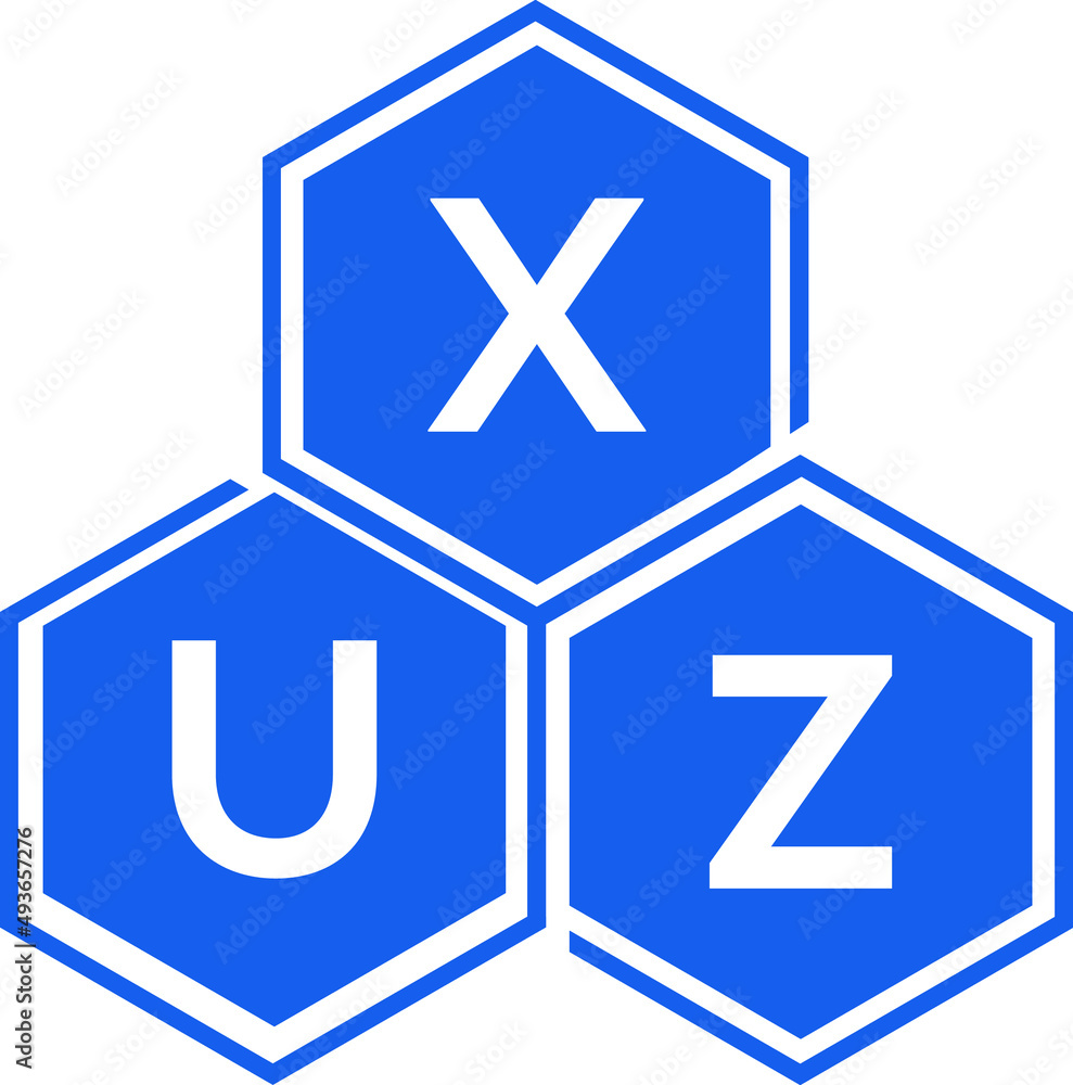 XUZ letter logo design on White background. XUZ creative initials letter logo concept. XUZ letter design. XUZ letter logo design on White background. XUZ creative initials letter logo concept. XUZ letter design.