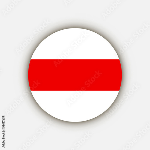 Country Belarus. Belarus flag. Vector illustration.