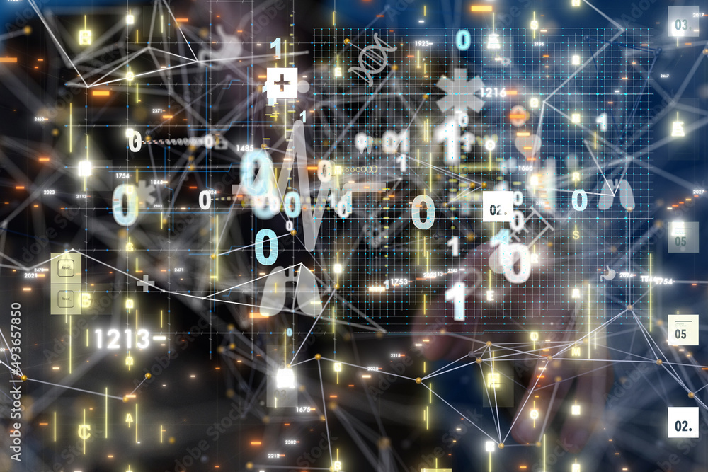 digital medical futuristic interface 3D rendering digital medical futuristic interface 3D rendering