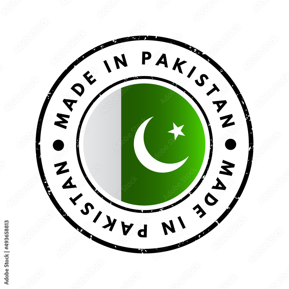 Made in Pakistan text emblem stamp, concept background Made in Pakistan text emblem stamp, concept background