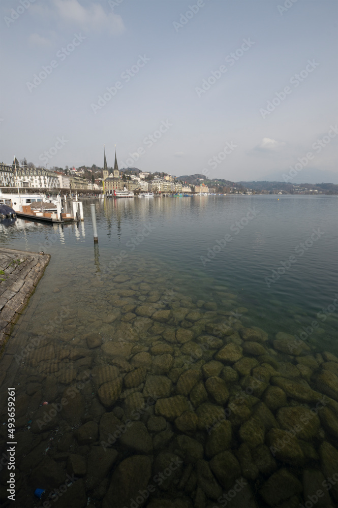 Lucerne coastline in Switzerland Lucerne coastline in Switzerland