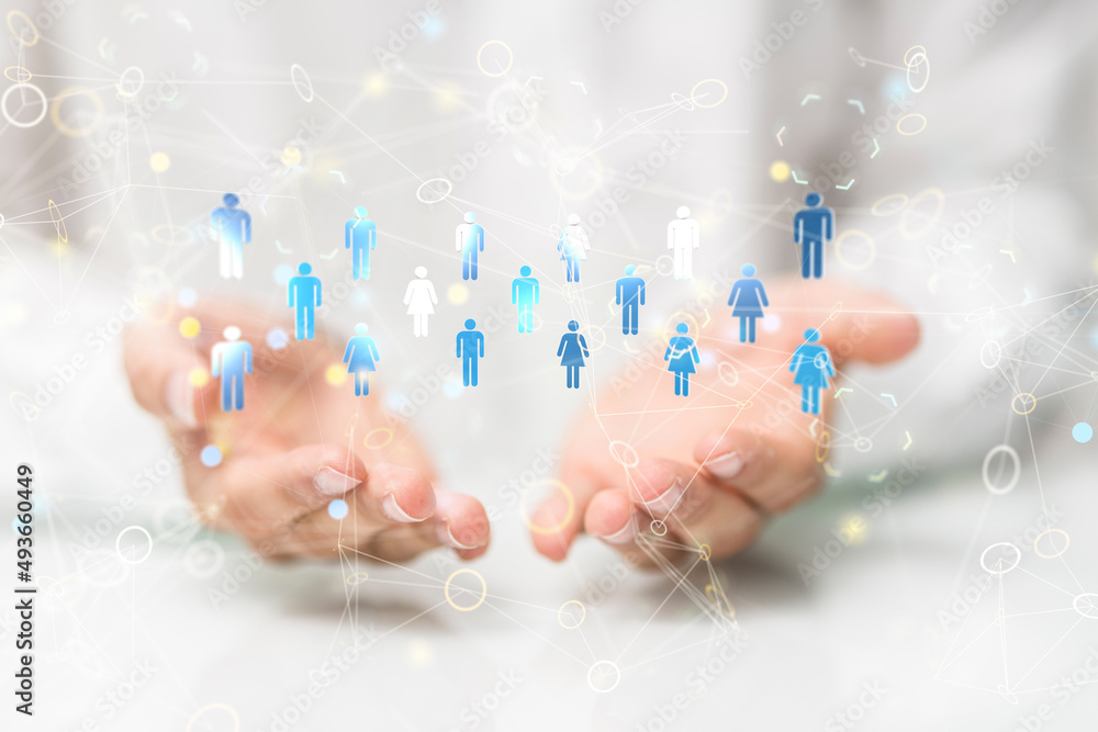 Global network. Blockchain. 3D illustration. Neural networks and artificial intelligence. Abstract Global network. Blockchain. 3D illustration. Neural networks and artificial intelligence. Abstract