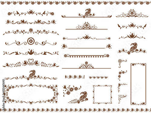 エレガントなフレーム_飾り枠_オトミ刺繍のイメージ_メキシコ_1:1