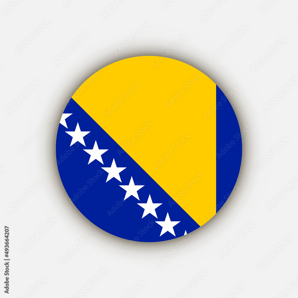 Country Bosnia and Herzegovina. Bosnia and Herzegovina flag. Vector illustration. Country Bosnia and Herzegovina. Bosnia and Herzegovina flag. Vector illustration.
