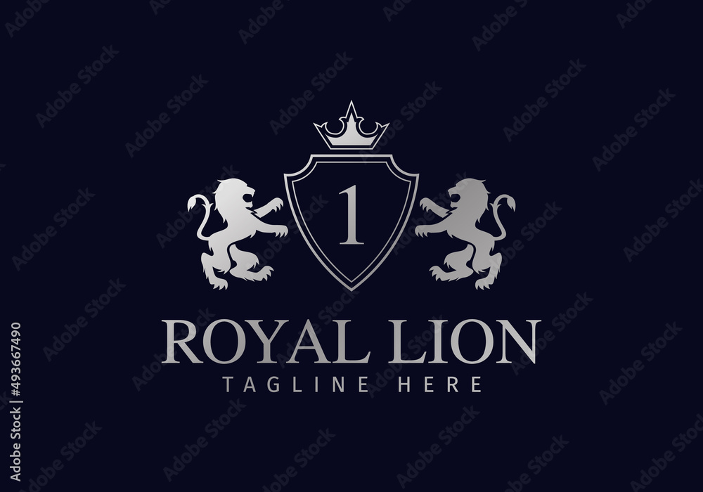 royal lion logo design. logo template royal lion logo design. logo template
